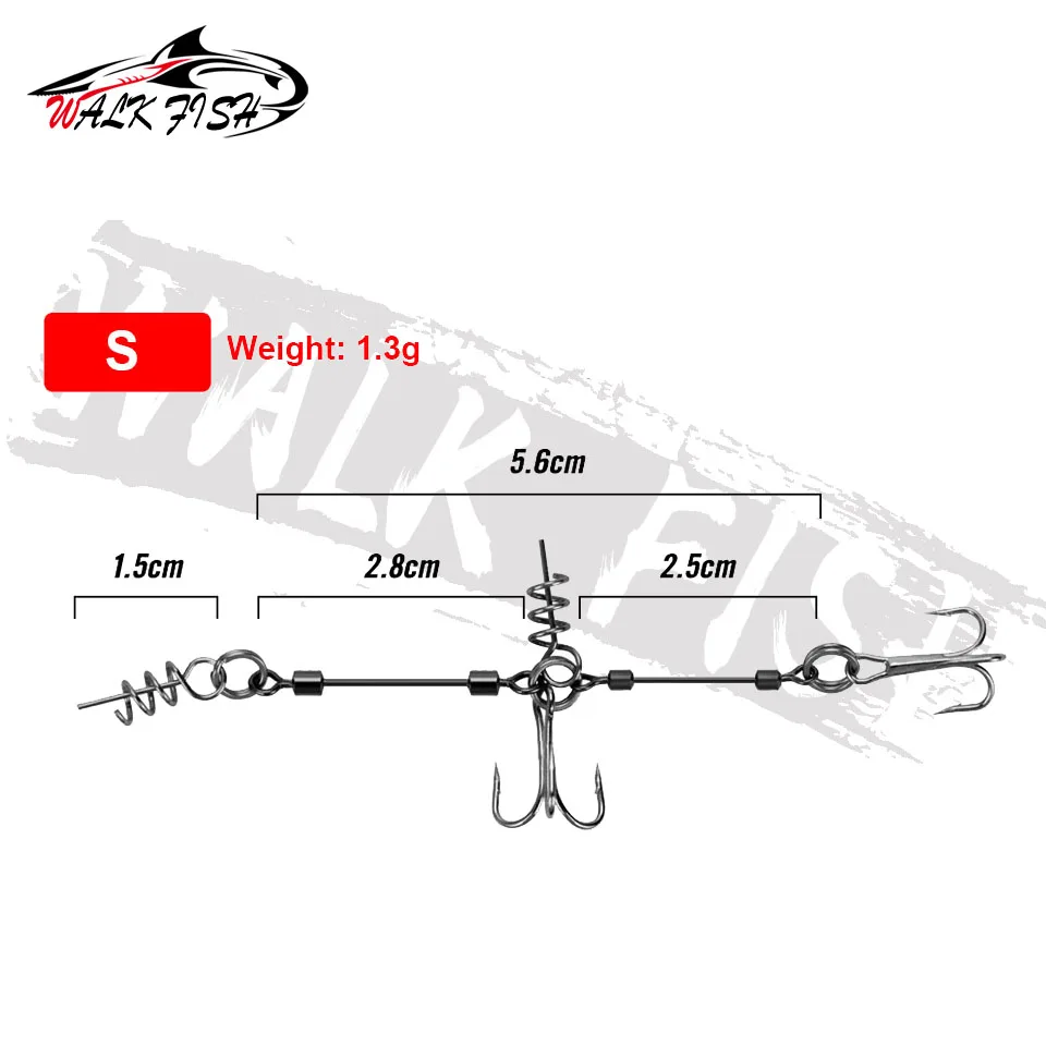 WALK FISH Stinger: anzuelo triple afilado para sábalo y lucio - imagen 2