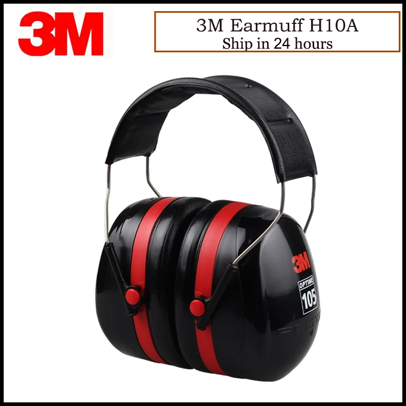 3M H10A Safety Protective Earmuffs Peltor Level Anti-noise Earmuffs Headset Lightweight  T19950407