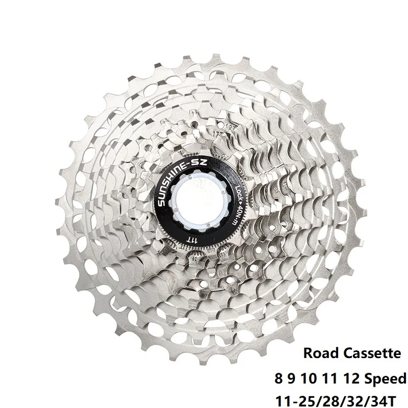 Road Cassette 8/9/10/11/12 Speed 11-25/28/32/34/36T Road Bike Cassette Bike Freewheel Bicycle Parts Sprocket For SHIMANO SRAM