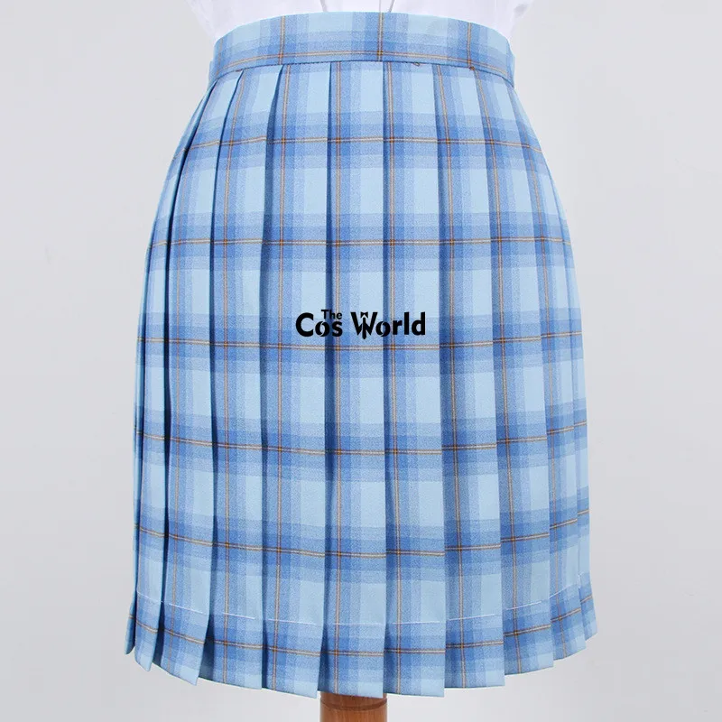 [Clear sky] saia japonesa plissada de cintura alta para meninas, uniforme escolar jk, panos de estudantes, verão