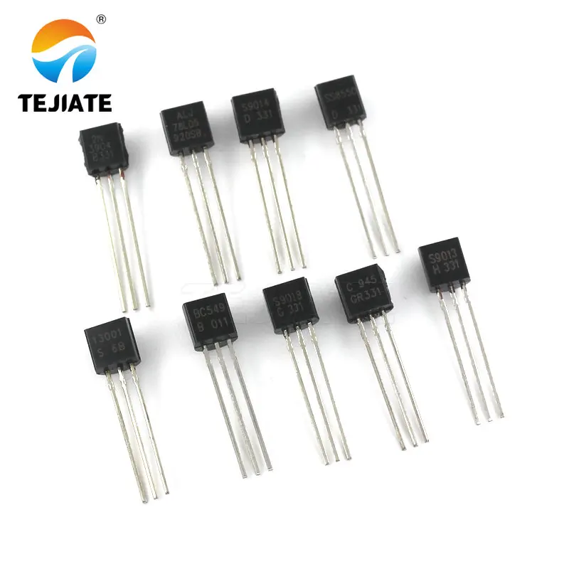 Plug-in triode S8050 SS8050/S9014/2N3904 NPN power transistor directly inserted TO-92 78L05 2N55 2N222 BC547B