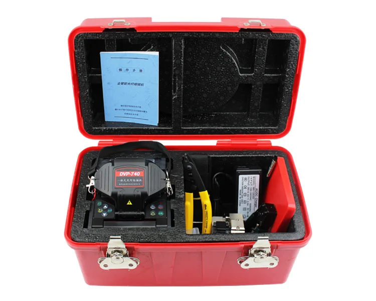 FTTH Automatic Multi language Fiber Optic Welding Splicing Machine DVP-740  Fiber Fusion Splicer Fast welding