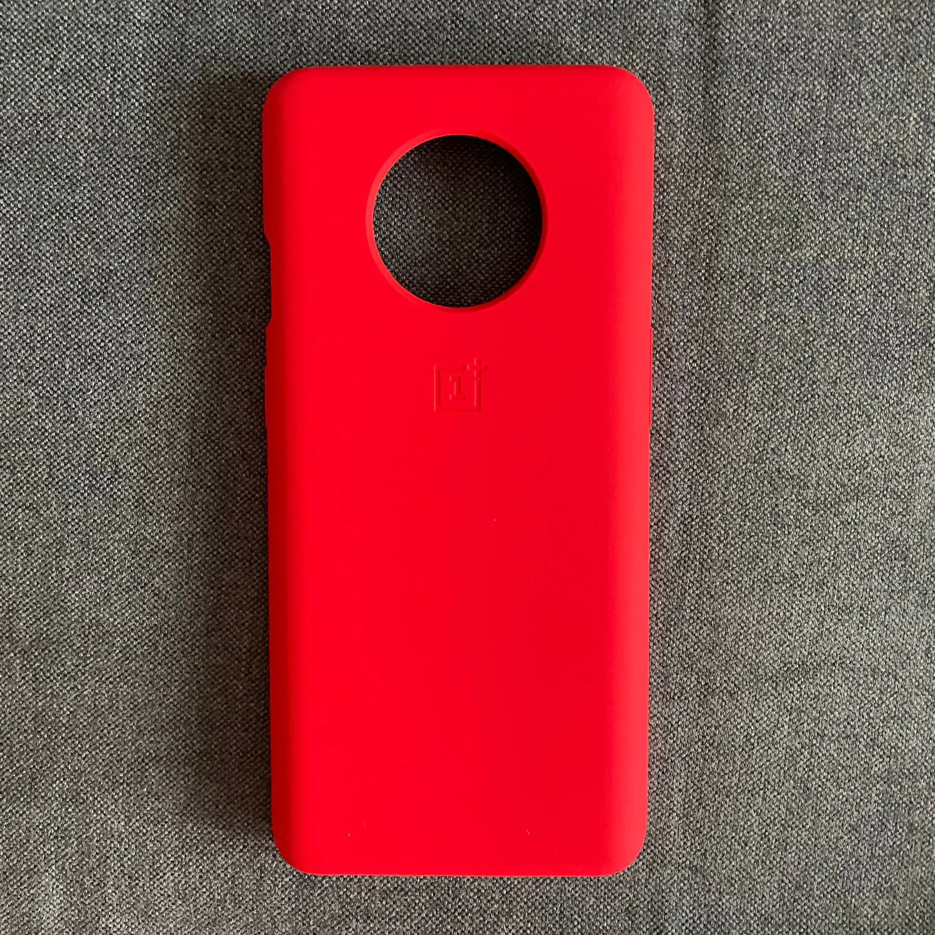 100% Original Official Oneplus 7T Silicone Red Back Soft Case Cover Without Retail box