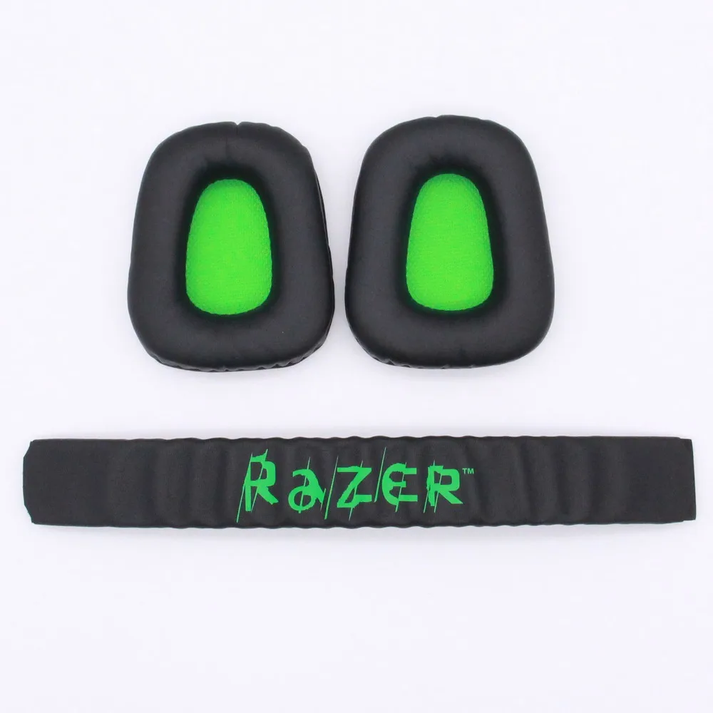 New Soft Replacement Ear Pads Headband Cushion Head Band Pad For Razer Electra Gaming PC Headphones