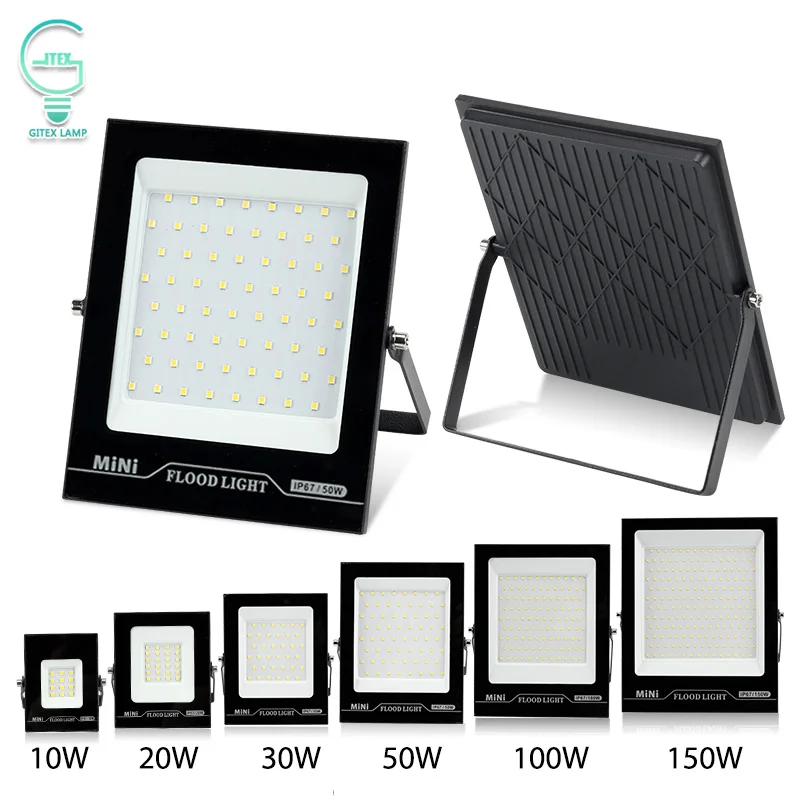 gitex holofote led a prova dagua iluminacao exterior holofotes de parede holofotes de alto brilho ip67 220v ac 30w 50w 100w 150w 01