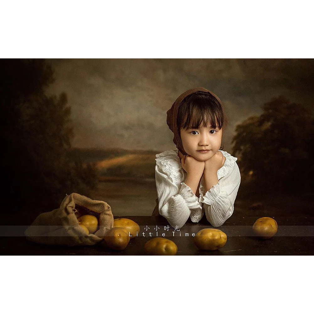 Rural Scenery Photography Backdrop Portrait Adult Photo Oil Painting Background For Photostudio Wild Scene Forest River Props