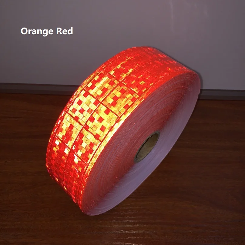 2-Zoll-fluoreszierender reflektierender Westenstreifen, hohe Sichtbarkeit, PVC-Band, Warnreflektor für Kleidung, Sicherheitsausrüstung – Detail 7