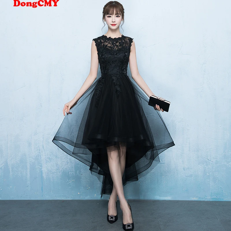 New Black High-Low Prom Dresses DongCMY 2024 Vestidos Elegant Party Special Occasion Women Dress