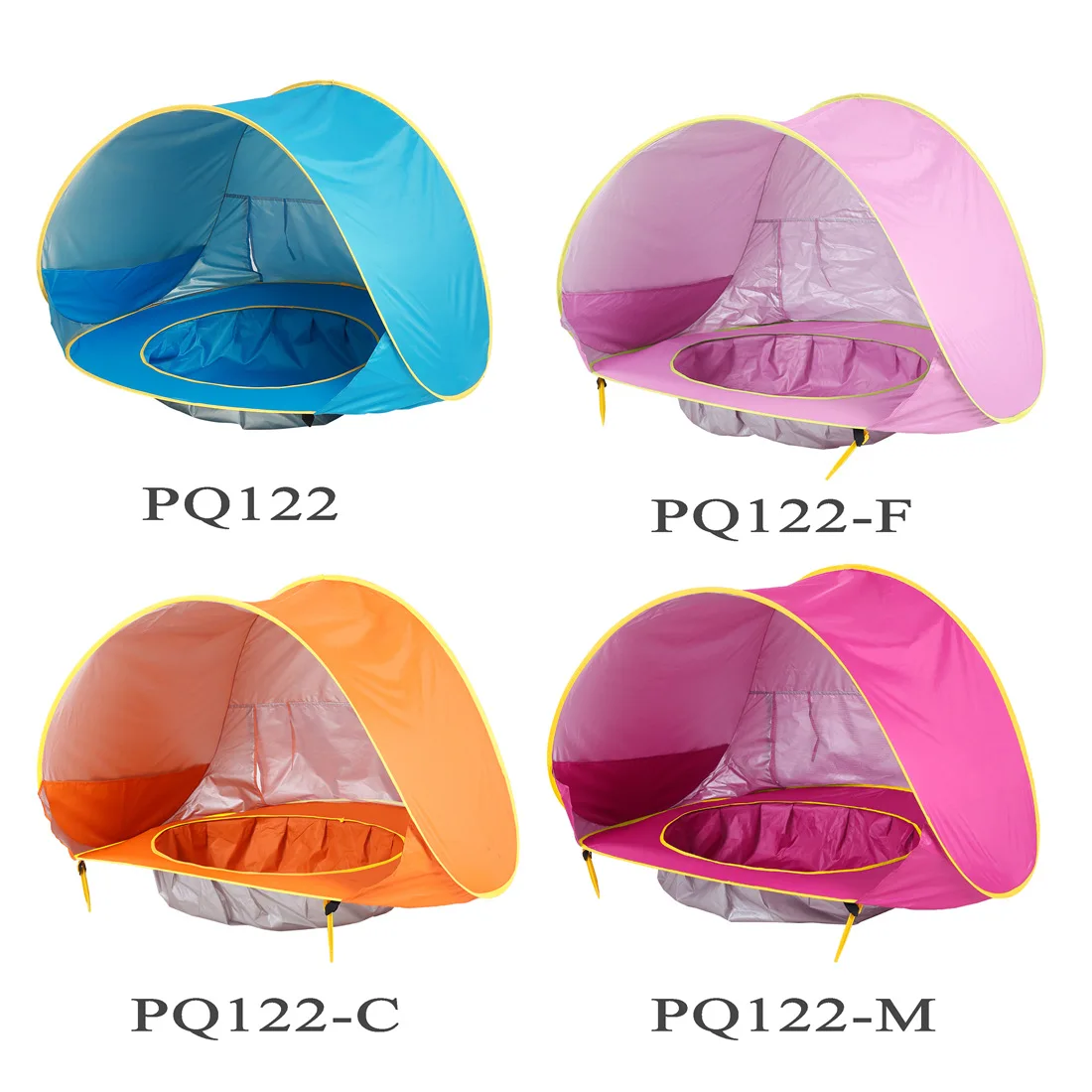 Barraca de praia do bebê crianças à prova dwaterproof água pop up sun toldo tenda uv-proteção sunshelter com piscina criança acampamento ao ar livre