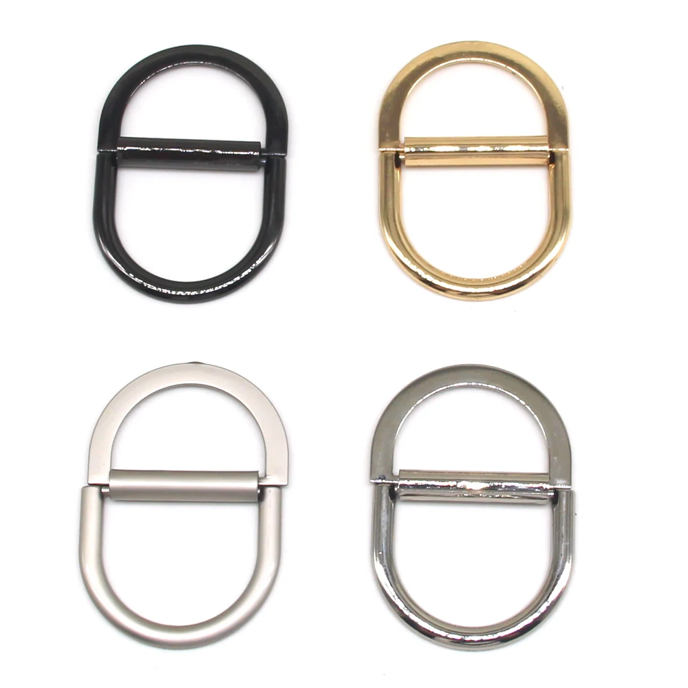 5pcs/lot half-rings Multi-Purpose Zinc Alloy Double D ring Handmade DIY Accessories for Luggage Belt Handbag Garment