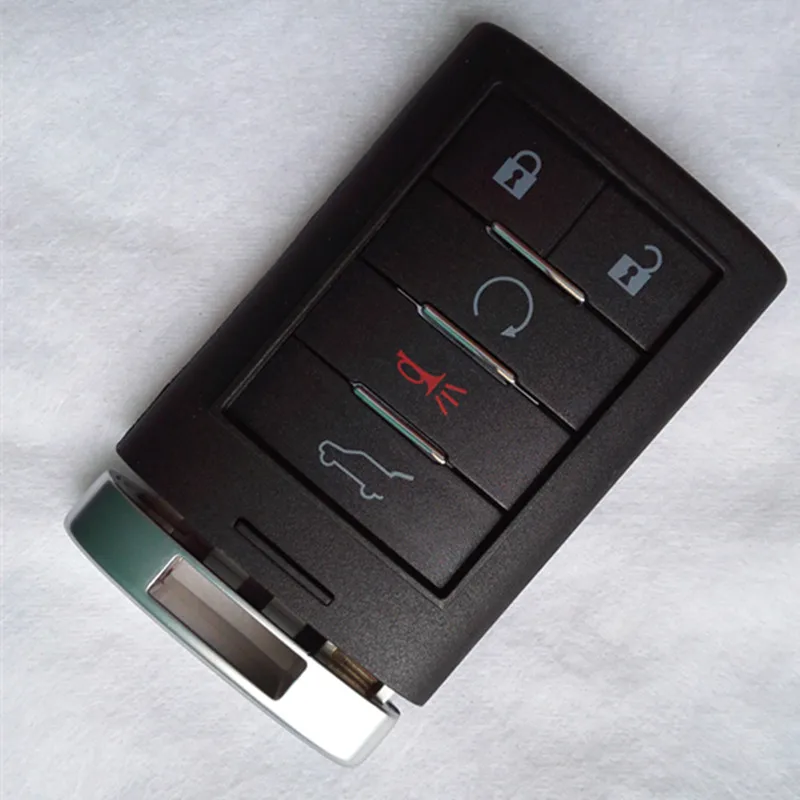 

Сменный чехол для ключа CADILLAC CTS XTS DTS, 3 шт., чехол для умного дистанционного ключа, брелок с 5 кнопками и необрезанным лезвием