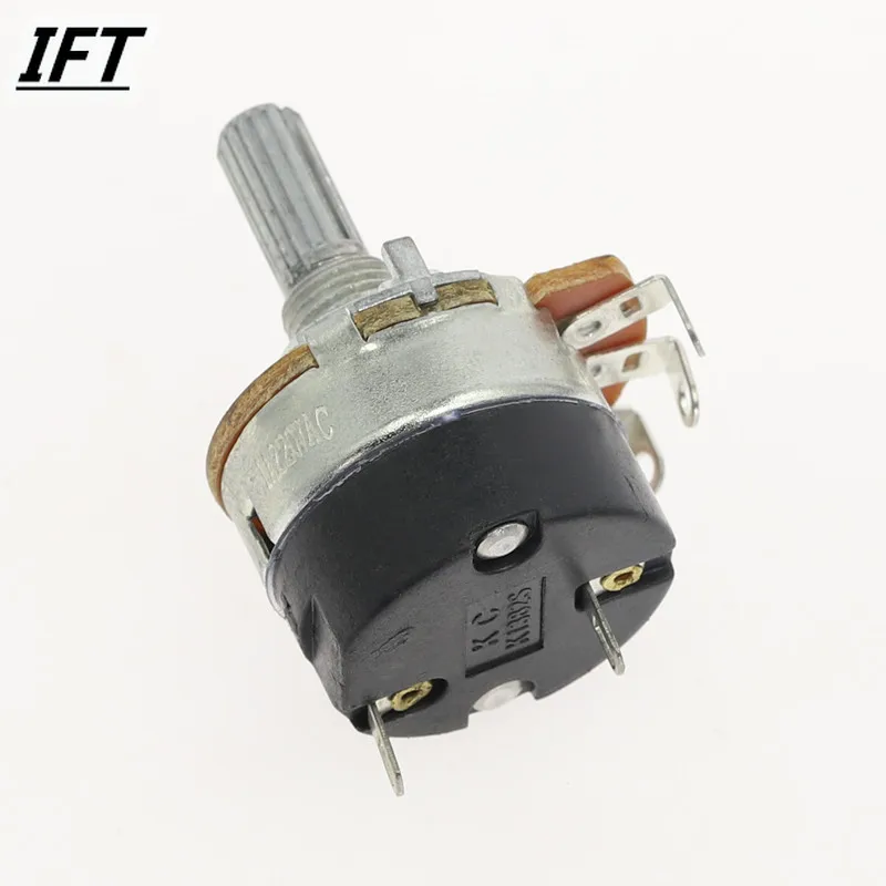 2pcs WH138-1 potentiometer with switch dimmer switch adjustable resistance B500K B10K B5K B20K B100K B250K B50K resistance