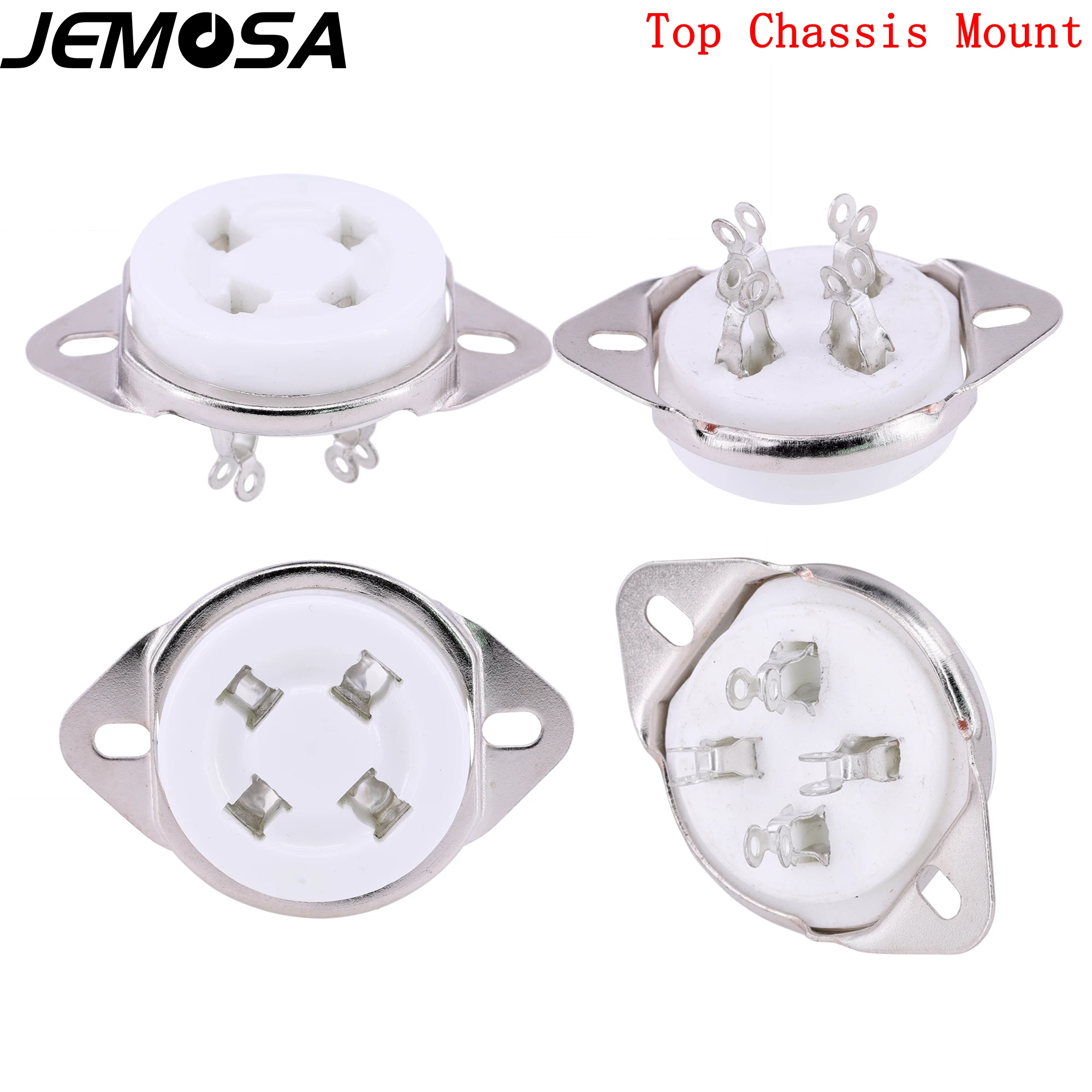 Ceramic 4pin Tube Socket Vacuum Tube Socket For 300B 2A3 811 274A 5Z3 572B 101D Vacuum Tube Amplifier Audio Vintage HIFI