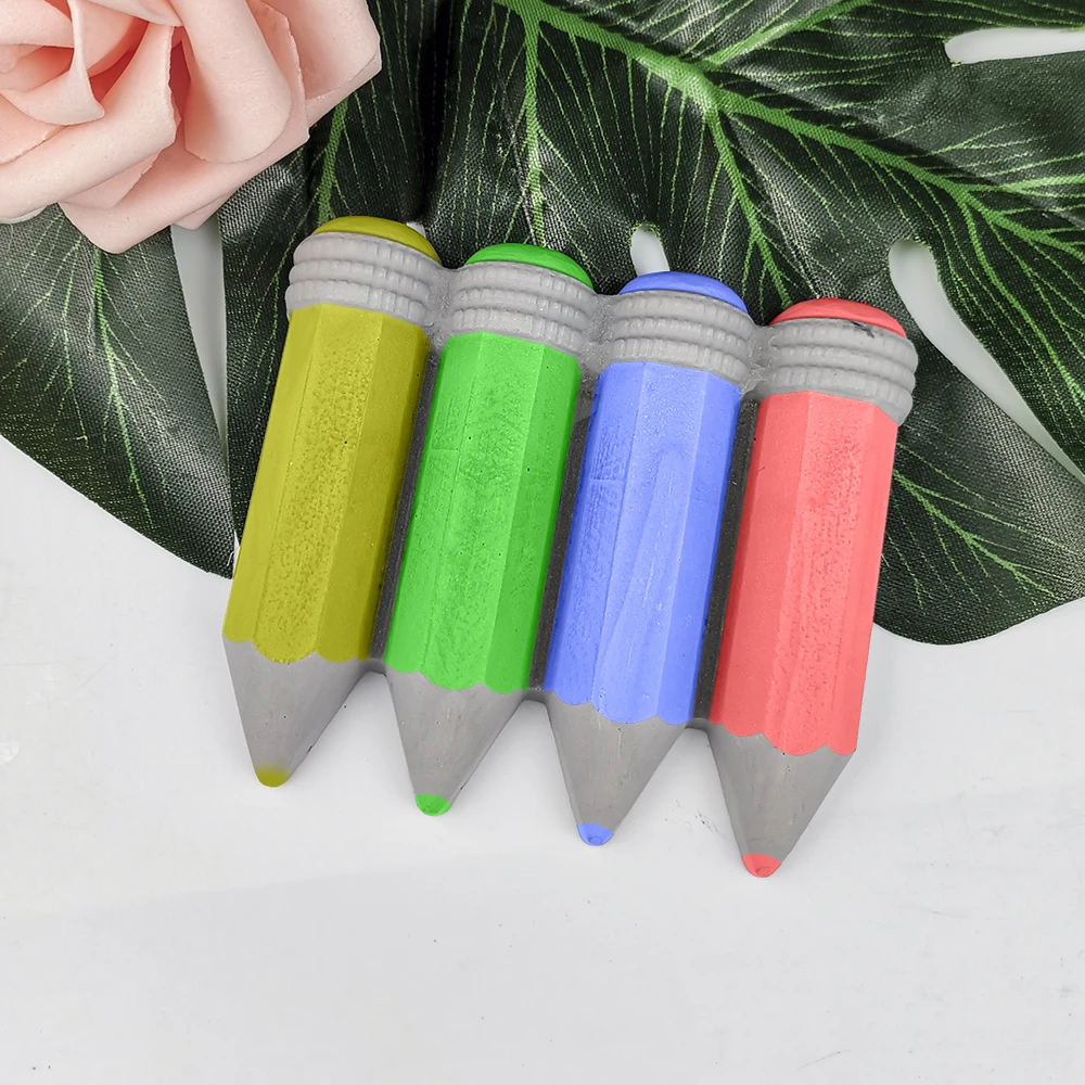 PRZY Pencil Mold Soap Molds Handmade Mould Silicone Colored Pencils Molds Fondant Soap Clay Resin Candle Mould