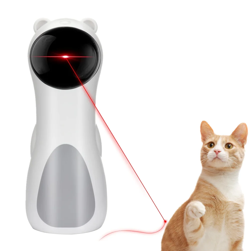 

Automatic Laser infrared Cat Toy Teaser Laser Kitten Interactive Training Entertaining Multi-Angle Adjustable USB Charge