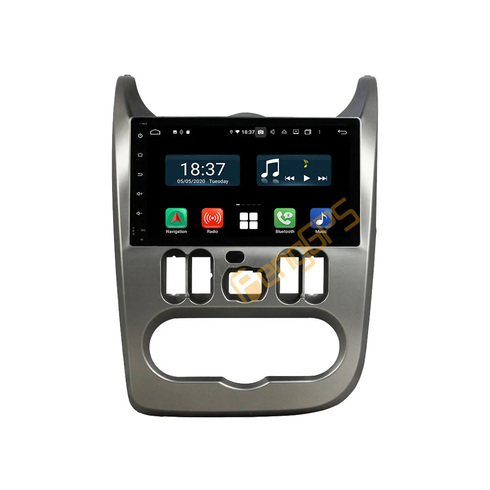 For Renault Logan 1 Sandero Lada Largus Dacia Duster 2009-2020 Android Car Radio 2 Din Autoradio Stereo Receiver GPS Navigator