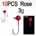 10 piezas de rosa 3g