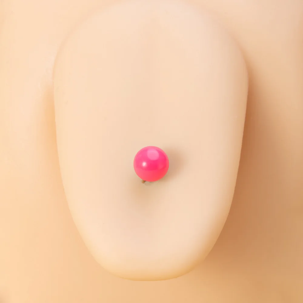 10 Stück Zungenringe, bunte Acrylkugel, 14 g, chirurgischer Stahl, gerade Zungenpiercing-Hanteln für Frauen, Körperpiercing-Schmuck – Detail 6