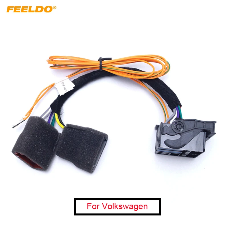 

FEELDO 10Pcs Car CANBUS Adapter Cable Converter Wire for Volkswagen CD Player RNS510 RCD310 RCD510 RNS315 #FD1733