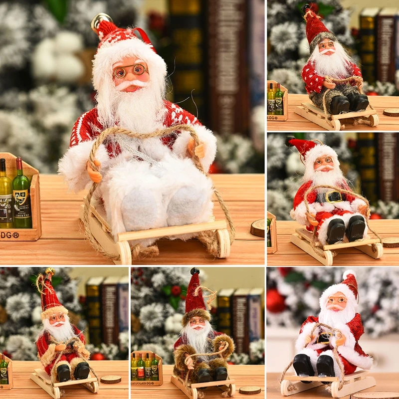 QIFU Santa Claus Christms Ornaments Merry Christmas Decor for Home 2024 Navidad Christmas Gift Xams Decor Happy New Year 2025