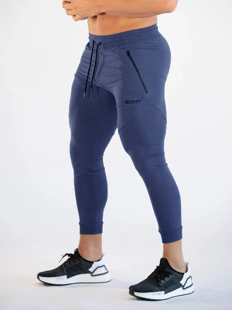 Calça de treino esportiva masculina para corrida, slim fit com bolsos, esportivo, fitness, treino, academia