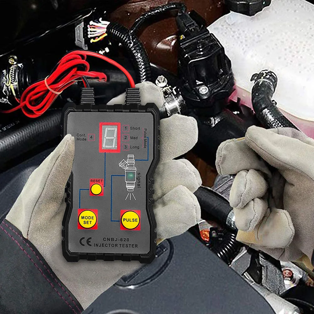 12V Car Fuel Injector Tester Motorcycle Engine Injection Nozzle Diagnostic Tool Test Repair Kit Universal Automotive Accessories