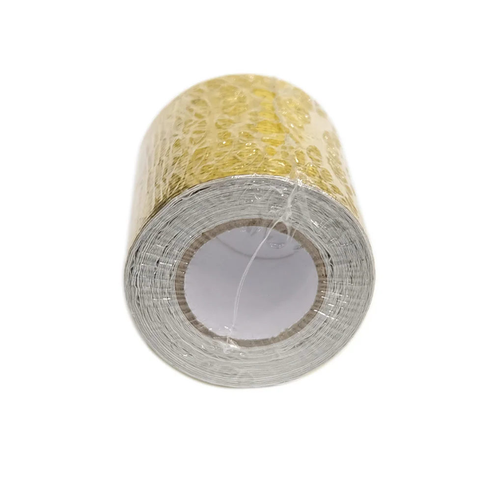 SPSLD ความร้อนฟอยล์ซีลฉนวนกันความร้อนสะท้อนแสงเทปกาวท่อไอเสียตกแต่ง SHIELD Wrap ได้รับการสนับสนุนม้วนอลูมิเนียมอัตโนมัติ 5M