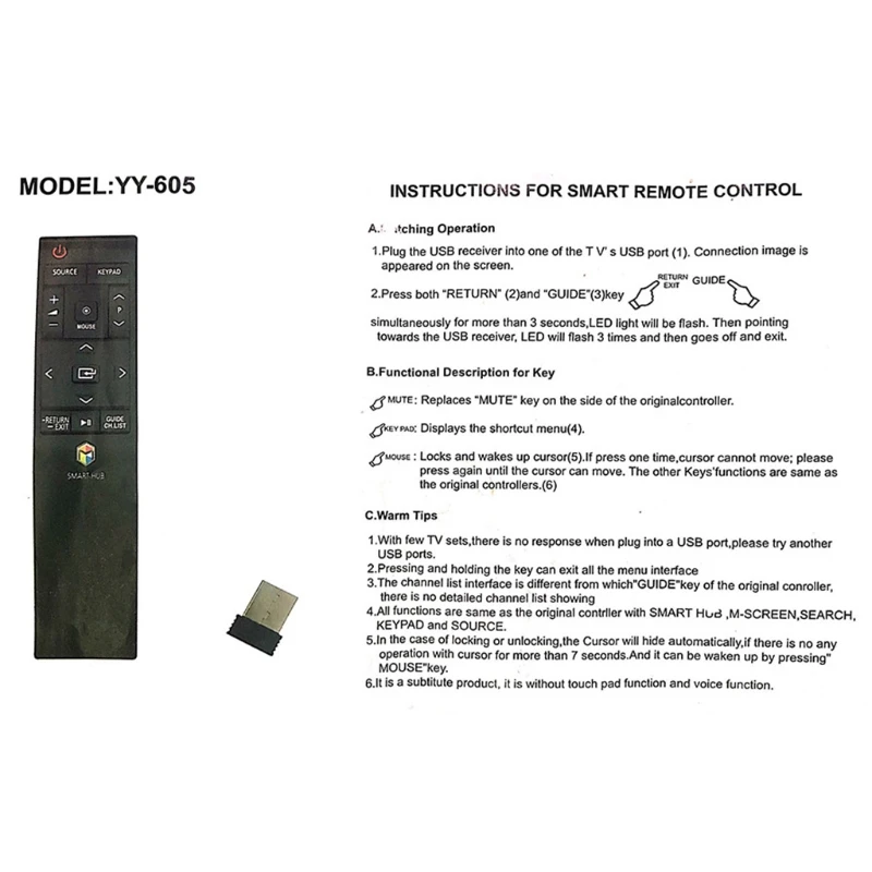 Do Samsung Smart TV pilot zdalnego sterowania BN59-01220D BN59-01220A BN59-01220E UN40JU6700BN59-01221B RMCTPJ1AP2 UA55JS8000W