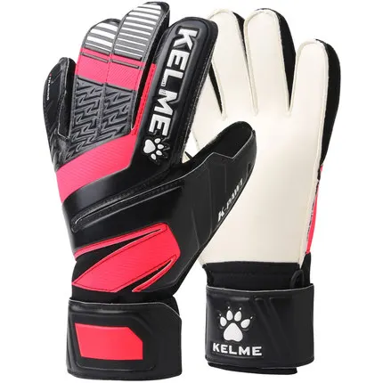 Перчатки вратаря KELME 9876402 мужские, профессиональные тренировочные, из плотного латекса, для Поролоновый футбольный, 5 пальцев