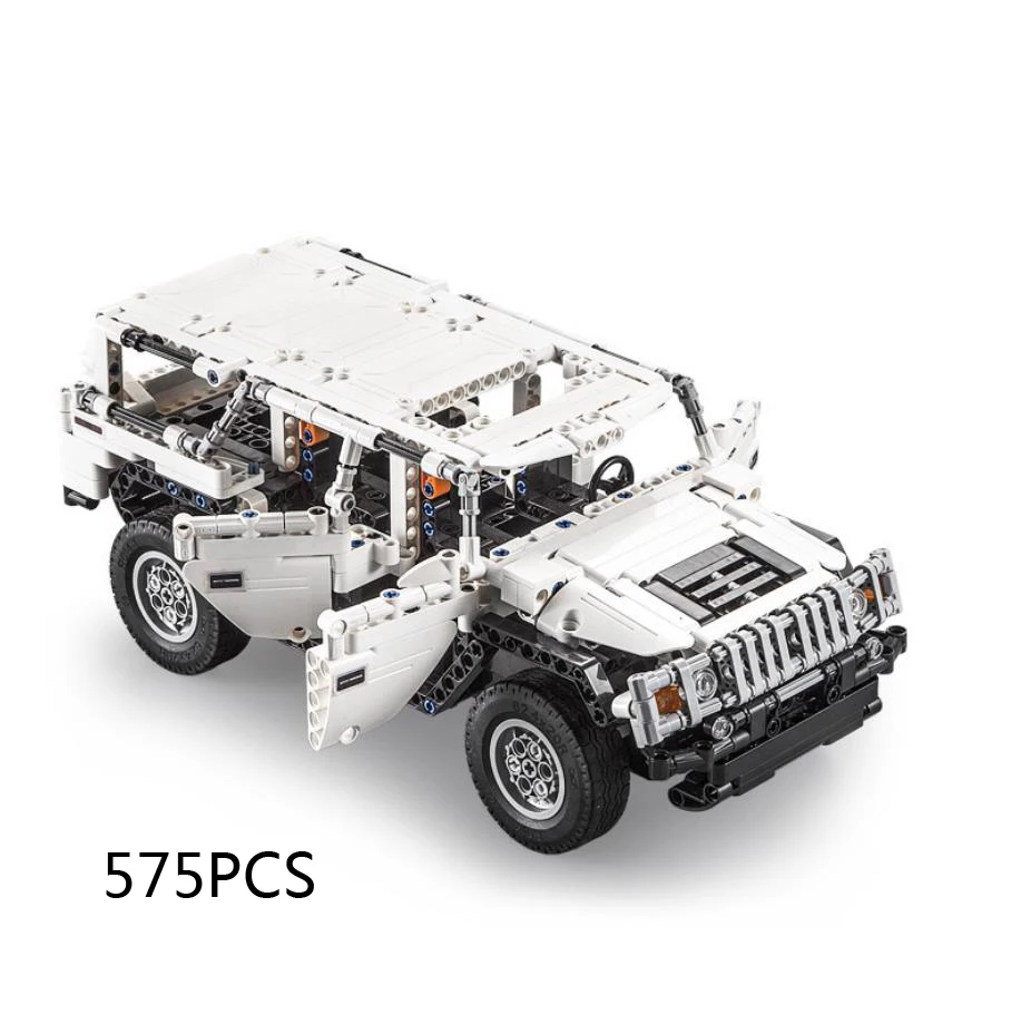 

Technical Orv Building Block H2 Model With Light 2.4ghz Radio Remote Control Vehicle Steam Brick App Rc Car Toy For Boys Gift
