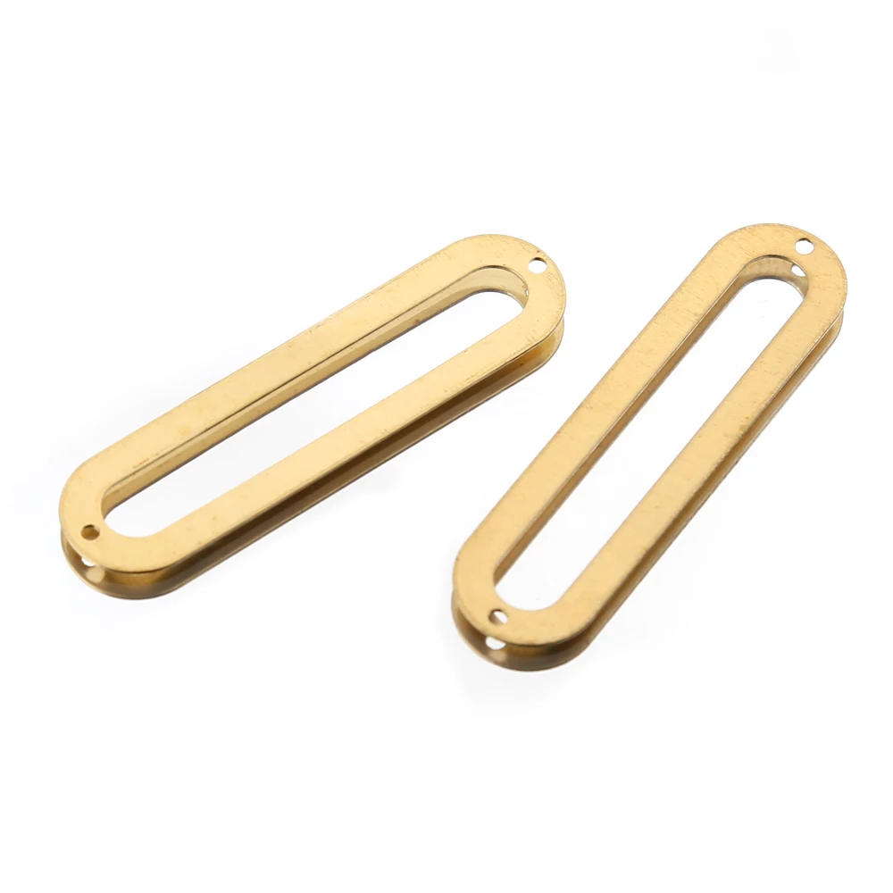 20pcs Raw Brass Hollow Rectangle Frame Connectors Oval Ring Earrings Link Diy For Bracelet Necklaces Jewelry Making Components