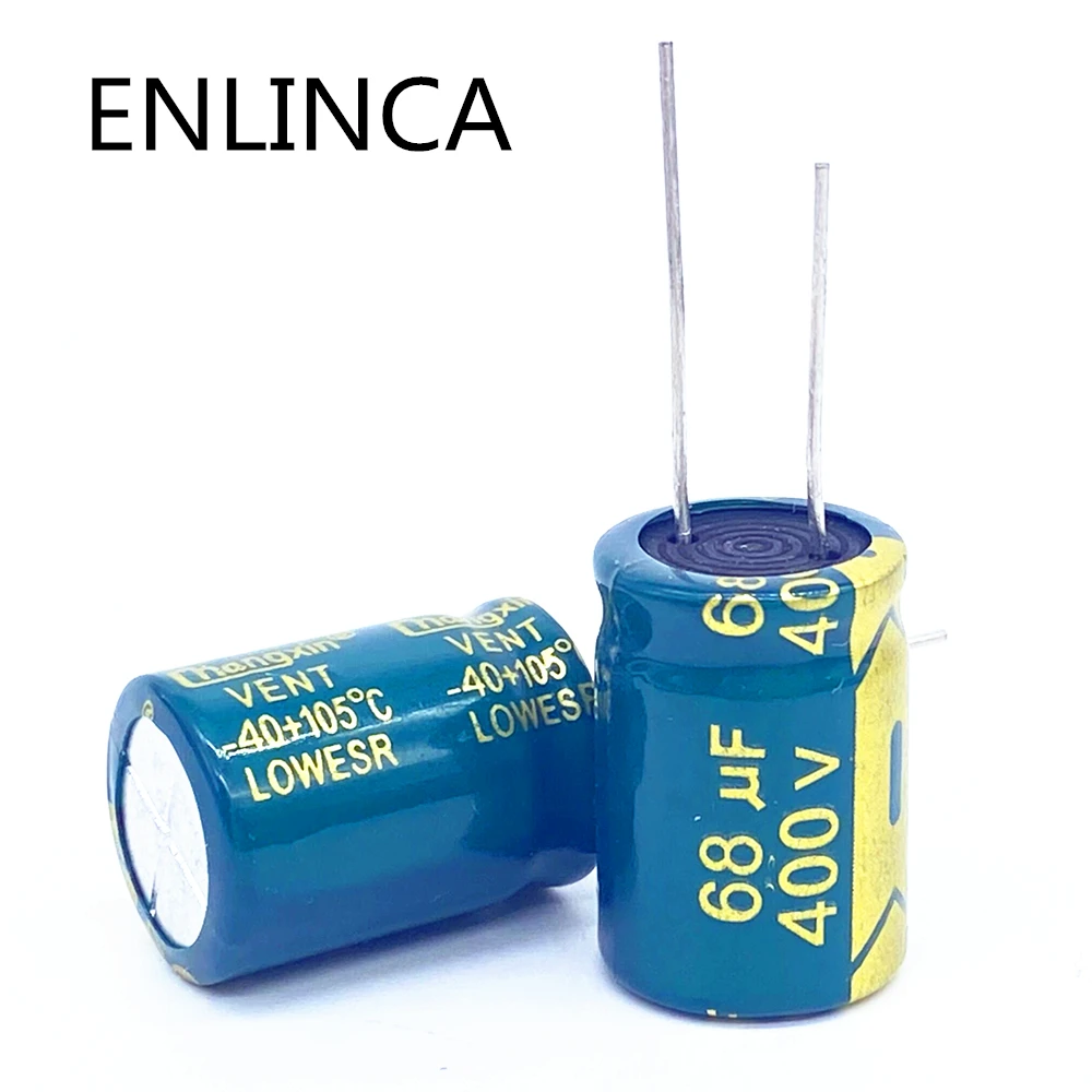 12 pçs/lote 68UF UF 400V 68 High-frequency Low-Tamanho 16*20 impedância Capacitor Eletrolítico De Alumínio 20% MILÍMETROS