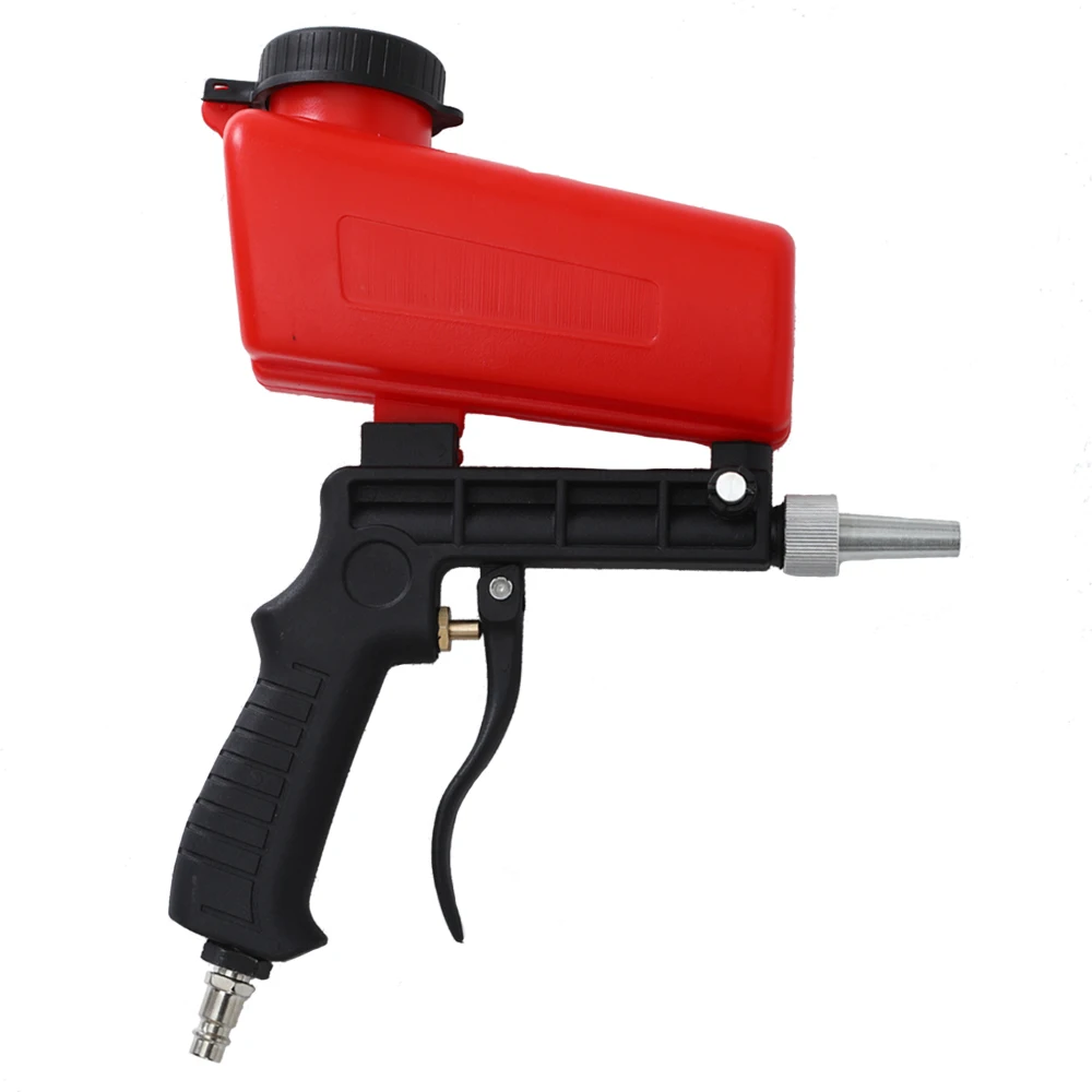 90psi Portable Gravity Sandblasting Gun Pneumatic Small Sand Blasting Machine Adjustable Pneumatic Sandblasting Set