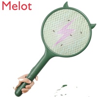 Luxury Electric Mosquito Swatter Rechargeable Household Powerful Mosquito Killing Lamp Two-in-One Mosquito Swatter Power Swatter