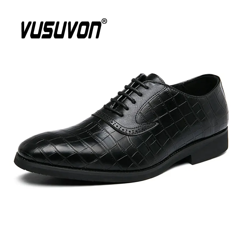 2024 Men Fashion Genuine Leather Derby Formal Business Suits  Breathable Shoes Soft Wedding Dress Flats Black Loafers