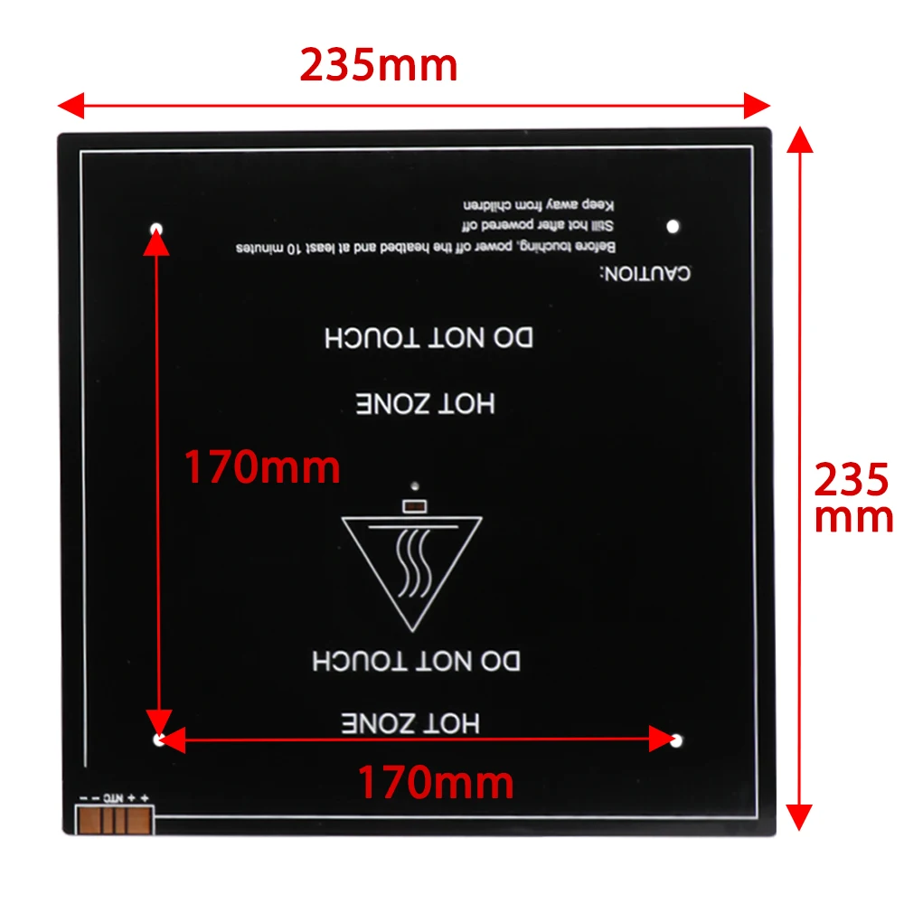 

235*235*3MM MK3 Aluminum Substrate Hotbed platform heating plate 24V For Ender-3 V2 Ender-3S CR20 DIY 3D printer parts