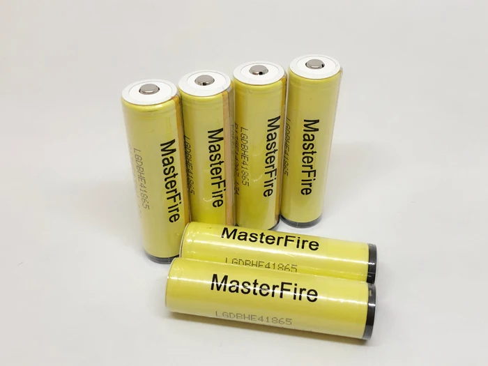 

MasterFire Original Protected HE4 2500mah 18650 3.7V 35A Battery High Drain Rechargeable Lithium Batteries Cell For Flashlights