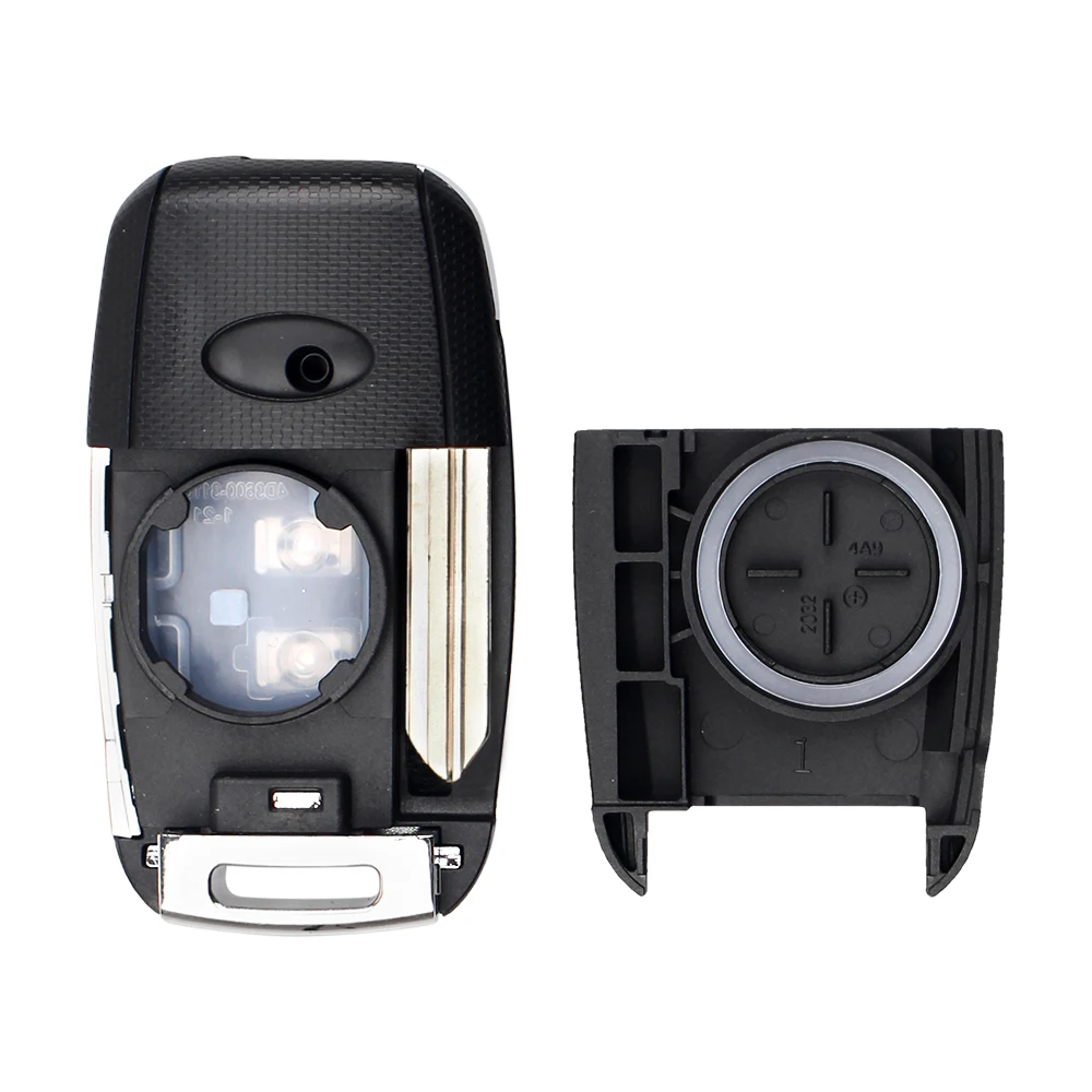 KEYYOU 4 Buttons For KIA K3 Sorento Carens K5 K2 Cerato Forte Flip Folding Remote Key Case Fob Housing Key Shell