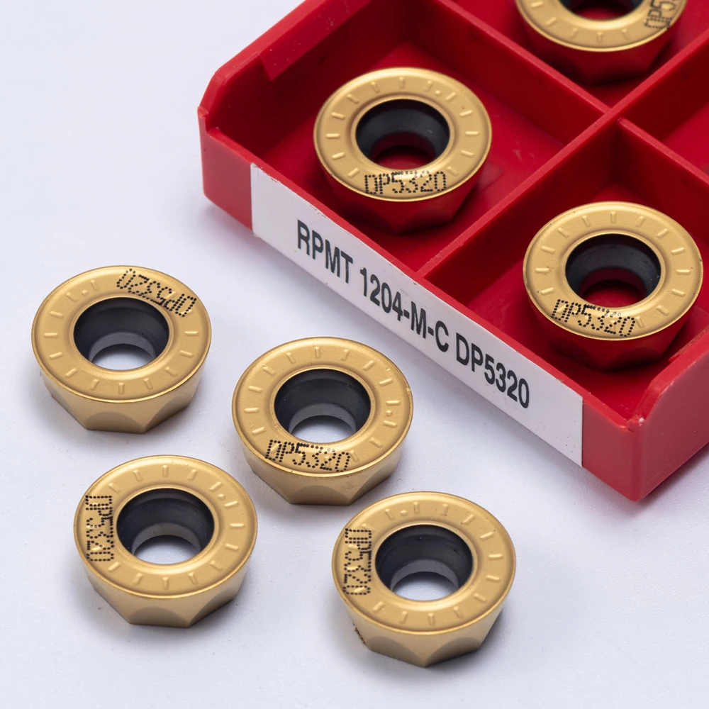 RPMW1003 RPMT1204 DP5320 DP5420 inserto de fresado de carburo torno CNC RPMT RPMW hoja de molino redondo herramientas de torneado de corte de Metal