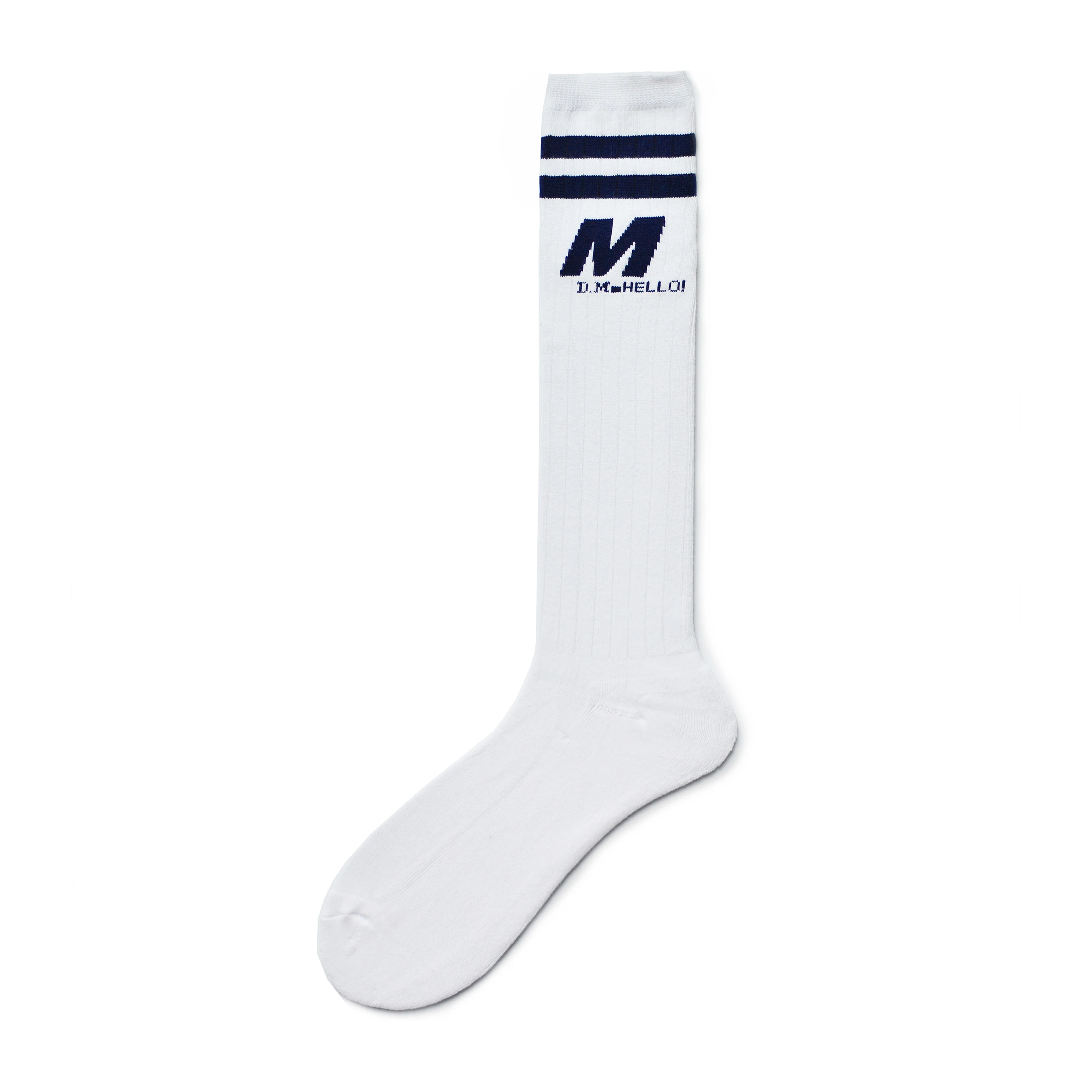 Meias listradas de náilon, meias pretas da moda com design exclusivo, sexy, top gay, meias compridas de futebol, esportivas de nylon, confortável