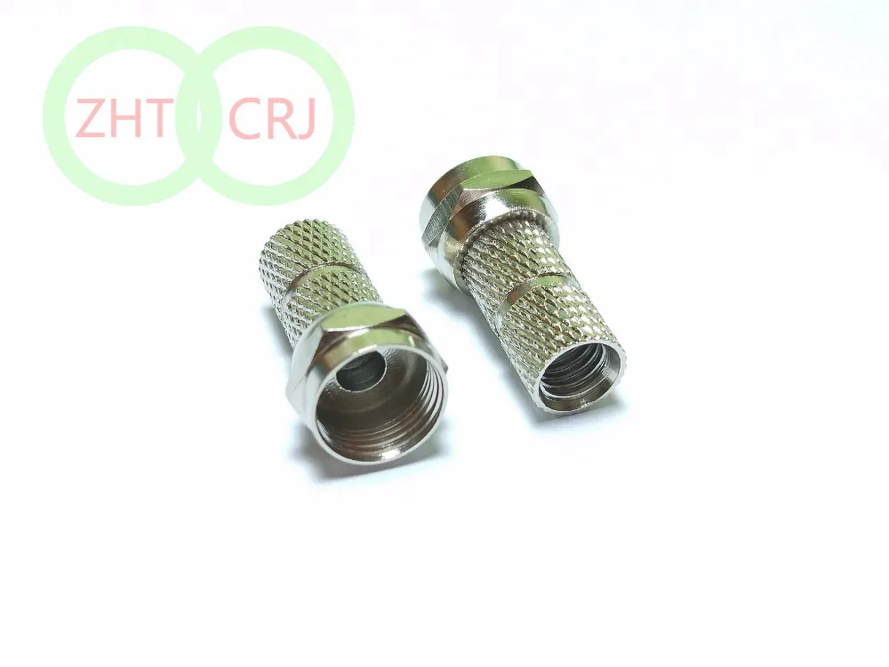 

500PCS BRASS F MALE TWIST ON RG59 Connectors RF/Coaxial Selling