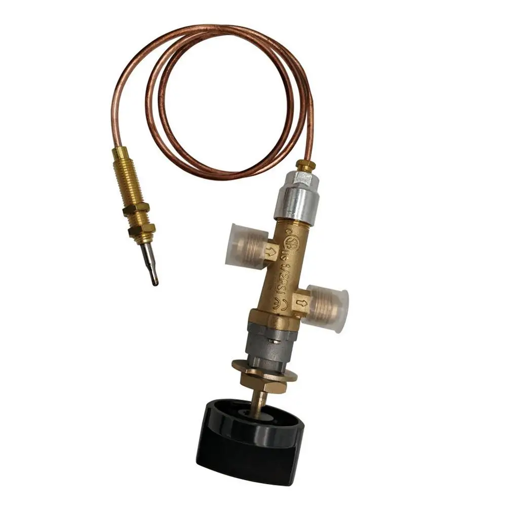 Imagem -03 - Válvula de Segurança para Aquecimento de Gás Propano Válvula de Segurança com Termopar e Botão Gás Propano Gás Lpg Controle por Falha de Chama