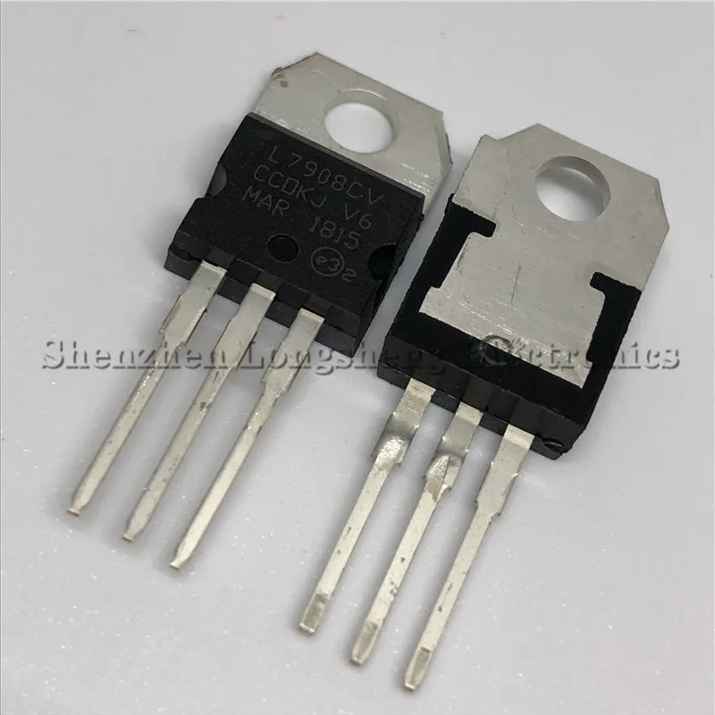 10PCS/LOT New 7908 L7908 L7908CV TO-220 8V three-terminal regulator tube In Stock