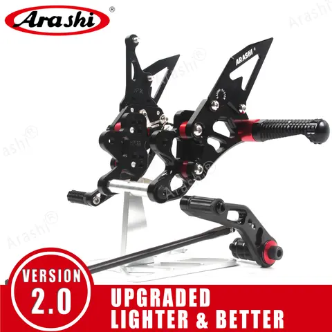 아라시 1세트 스즈키 GSXR 600 750 2006-2025 CNC 조절식 리어셋 풋 페그 풋레스트 GSX-R GSX R 600 750 2012 2013 2014