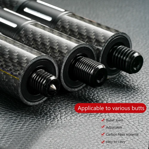 Imagen 2 del producto Parachoques de extensión de billar, extensión extensible de fibra de carbono, accesorios de billar para Mezz Predator KONLLEN ZOKUE Jflowers Cue
