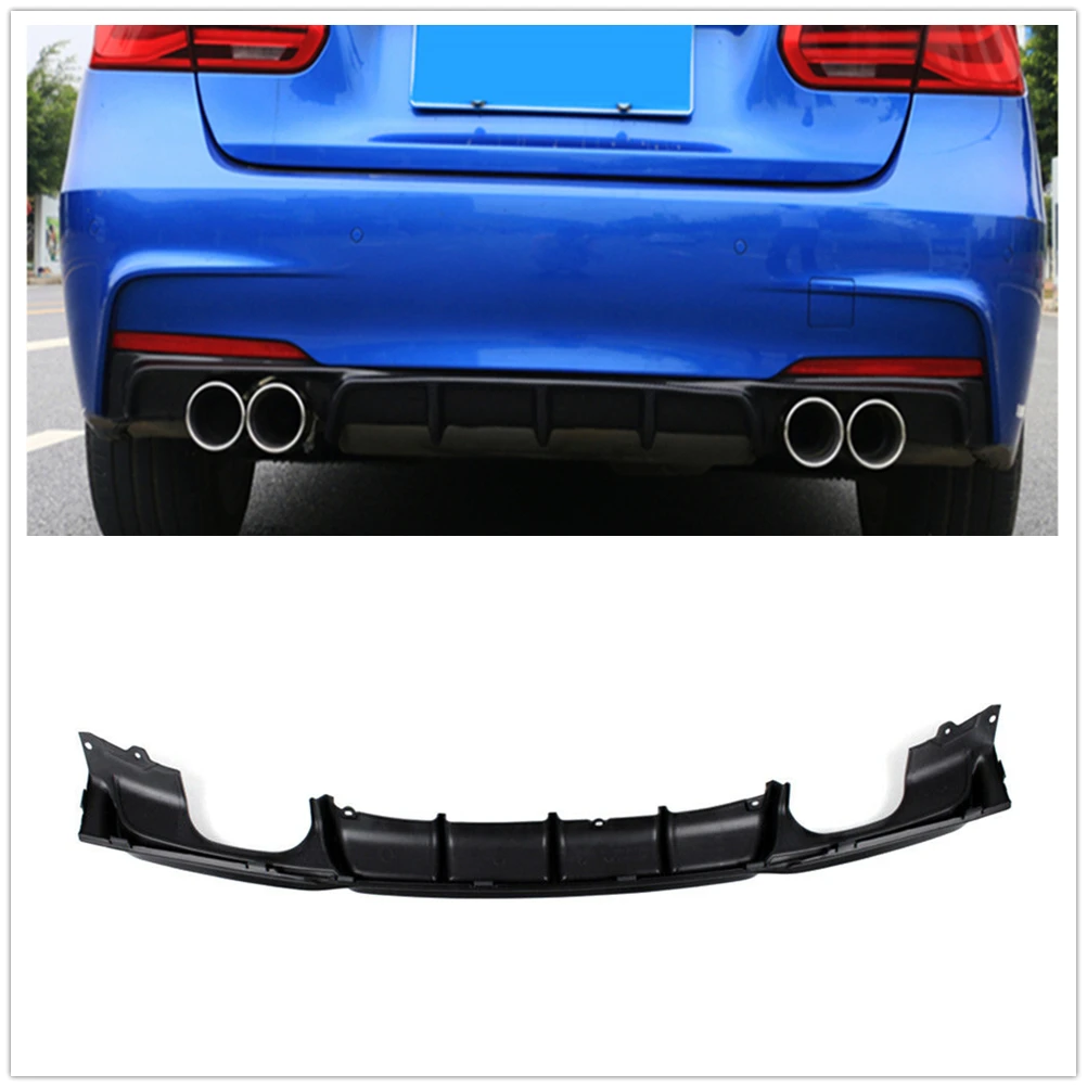 

Rear Bumper Diffuser Lip For BMW F30 F31 3 Series M-Tech Sport 2012-2018 320i 325i 335i 340i 328i Matte Black Spoiler Splitter