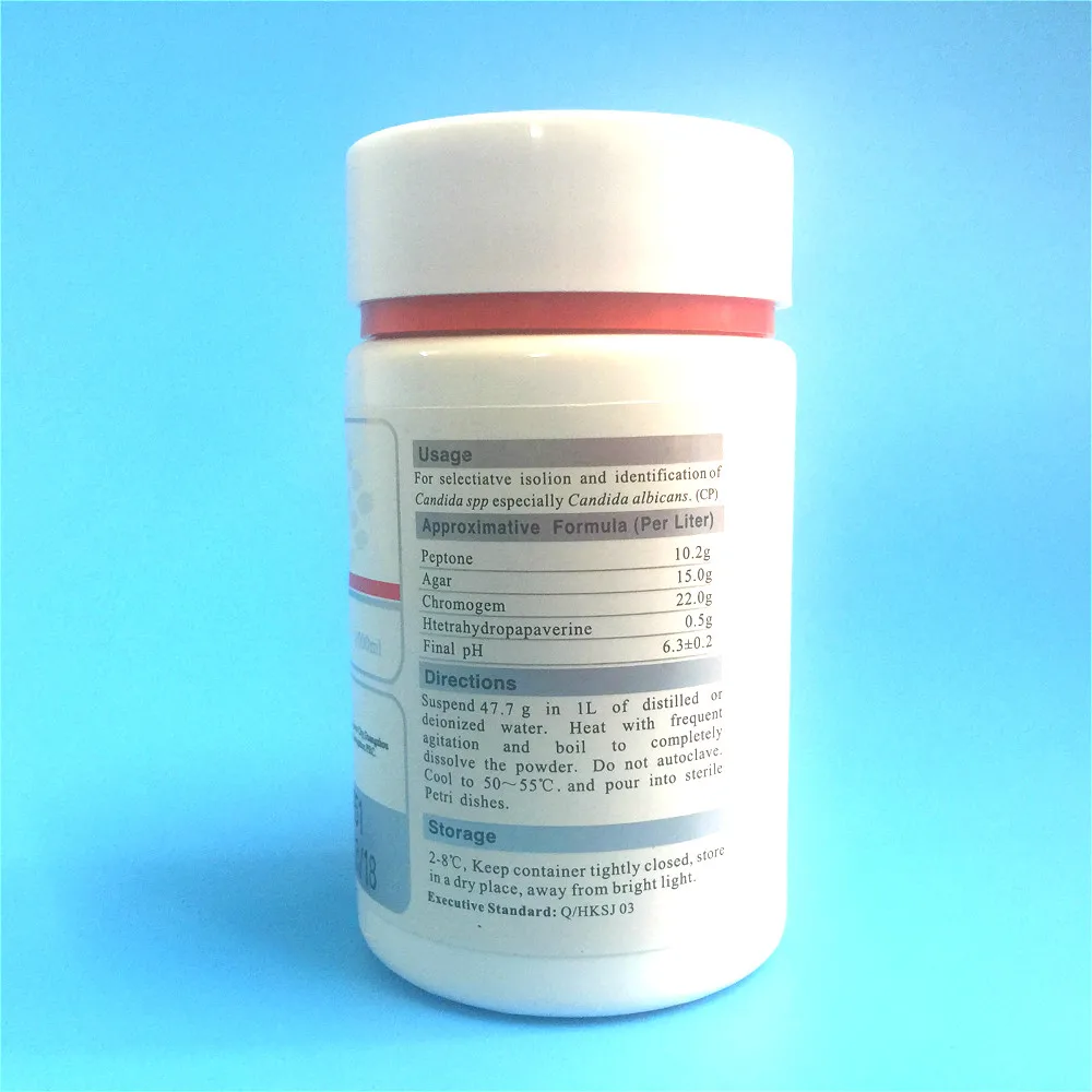 CHROMOGENIC CANDIDA AGAR Candida Chromogenic Medium Experimental Reagent 1000ml