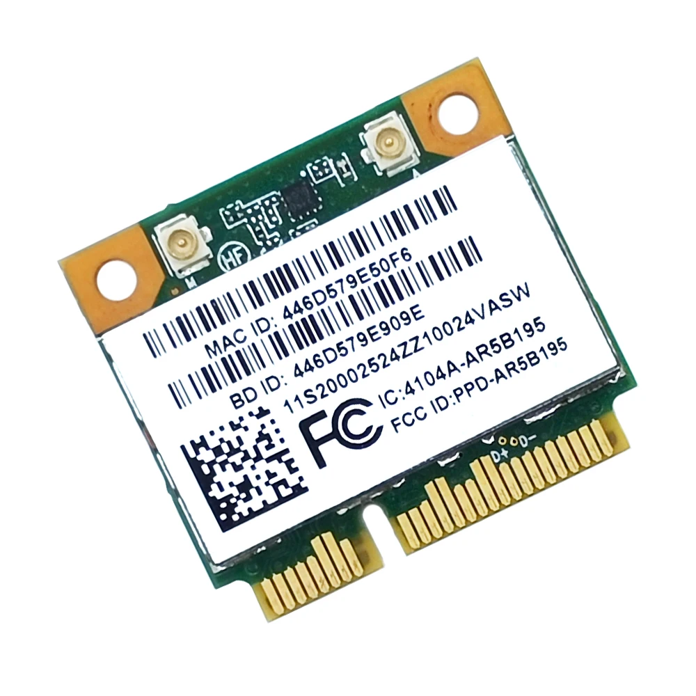 Tarjeta de red WIFI AR5B195 para Lenovo G480, G580, G780, Y480, Y580, Y570, Z485, adaptador de red inalámbrico 2,4G, Bluetooth 3,0, mini pci-e