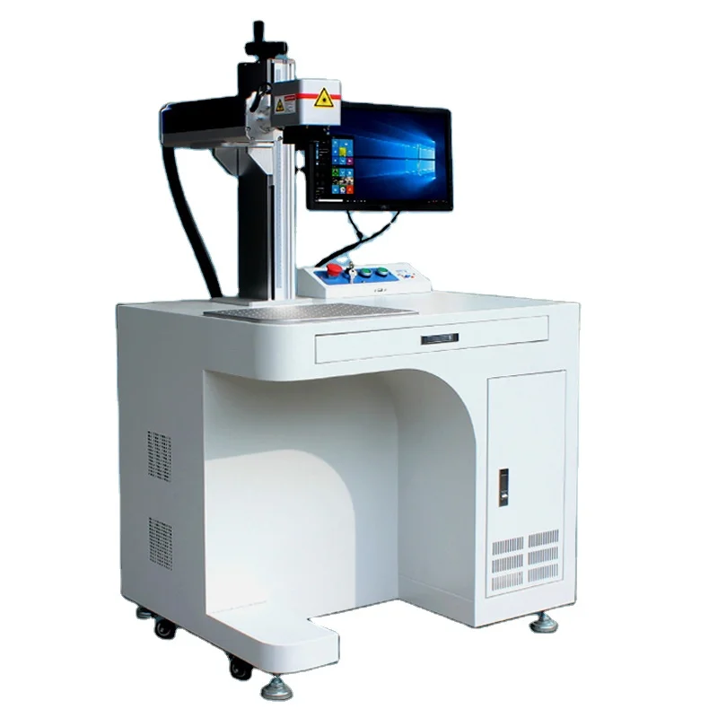 New Model Raycus 20W 30W 50W Fiber Laser Marking Machine For Plastic Bottle/Jewelry/Metal /Glass/Stainless Steel