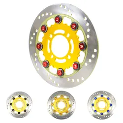 220mm disc floating motorcycle aluminum 4-hole pitch brake disc inner diameter 58mm fast cooling brake rotor front and rear